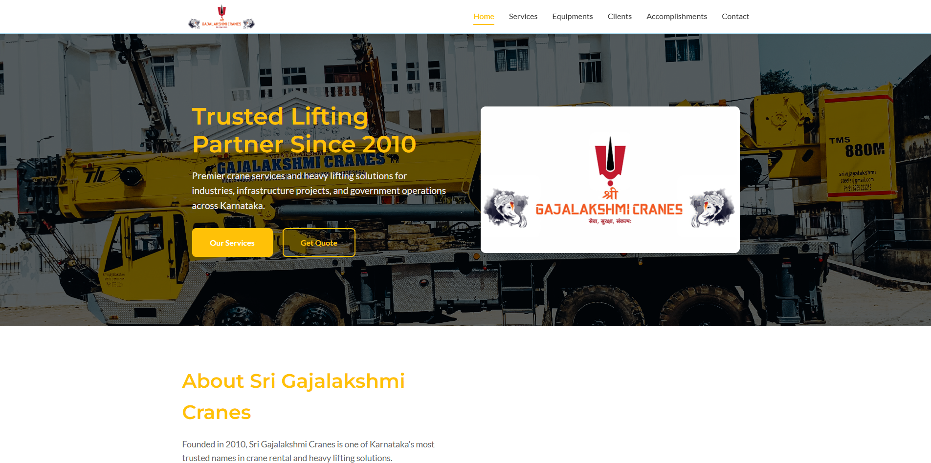 Sri gajalakshmi cranes